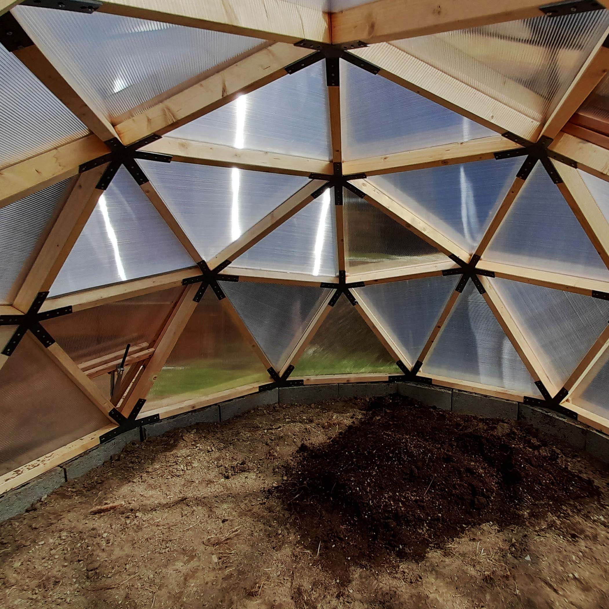 Geodome als Gewächshaus